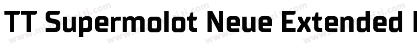 TT Supermolot Neue Extended Bold字体转换